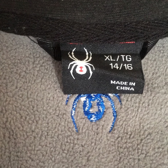 BNWT SPYDER Zip Up Hoodie Sweater - XL (14/16) - Picture 5 of 8